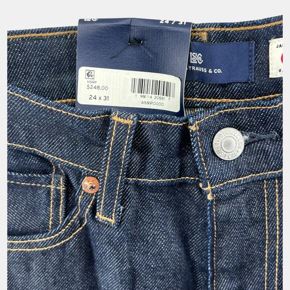 Levi’s Vintage Clothing LVC High-Rise Slim Japanese Denim Jeans 24x31 - Picture 4 of 5